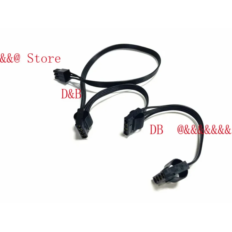 Nuevo cable adaptador de fuente de alimentación modular de 6 pines macho 1 a 3 IDE / 4 IDE Molex de 4 pines para Corsair AX1200 Modular