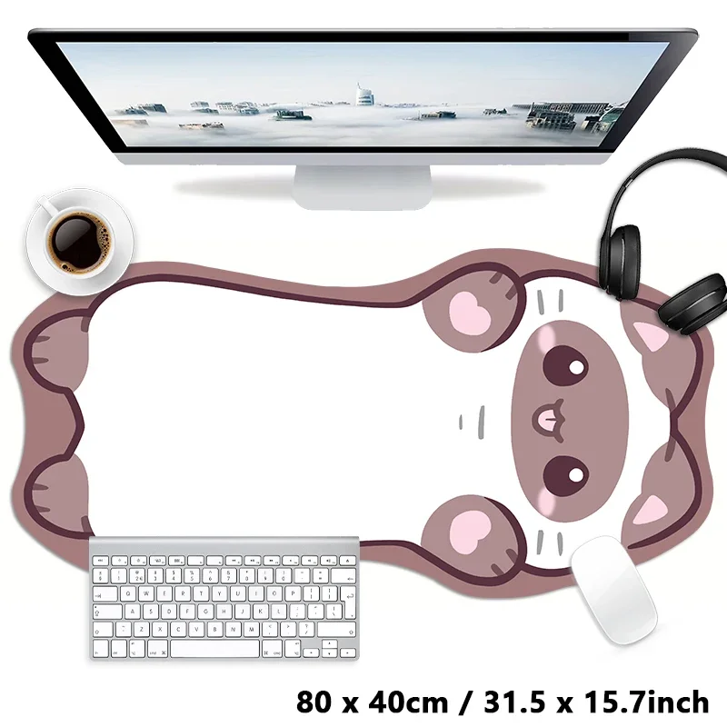 

Cute Siamese Cat Cartoon Animal Small XXL Large Mouse Pad Computer Laptop Non-slip Office Keyboard Desk Mat Mousepad