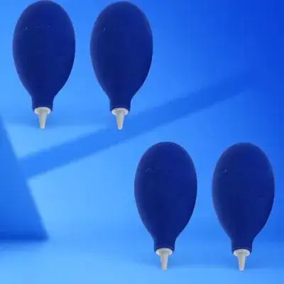 

4pcs Premium Cleaning Blowing Ball Camera Lens Dust Remover Squeeze Suction Bulb For Studio Home Travel Use Blue Color