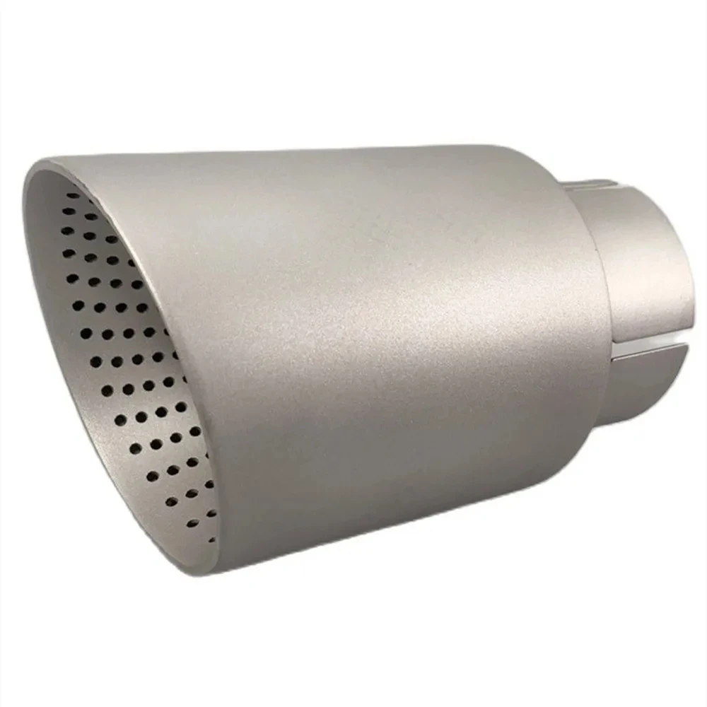 1 Pcs Matte Stainless Steel Car Muffler Tip Exhaust Tip System Pipe Universal Exhaust Tip For GTI MK7 Golf7 Nozzle