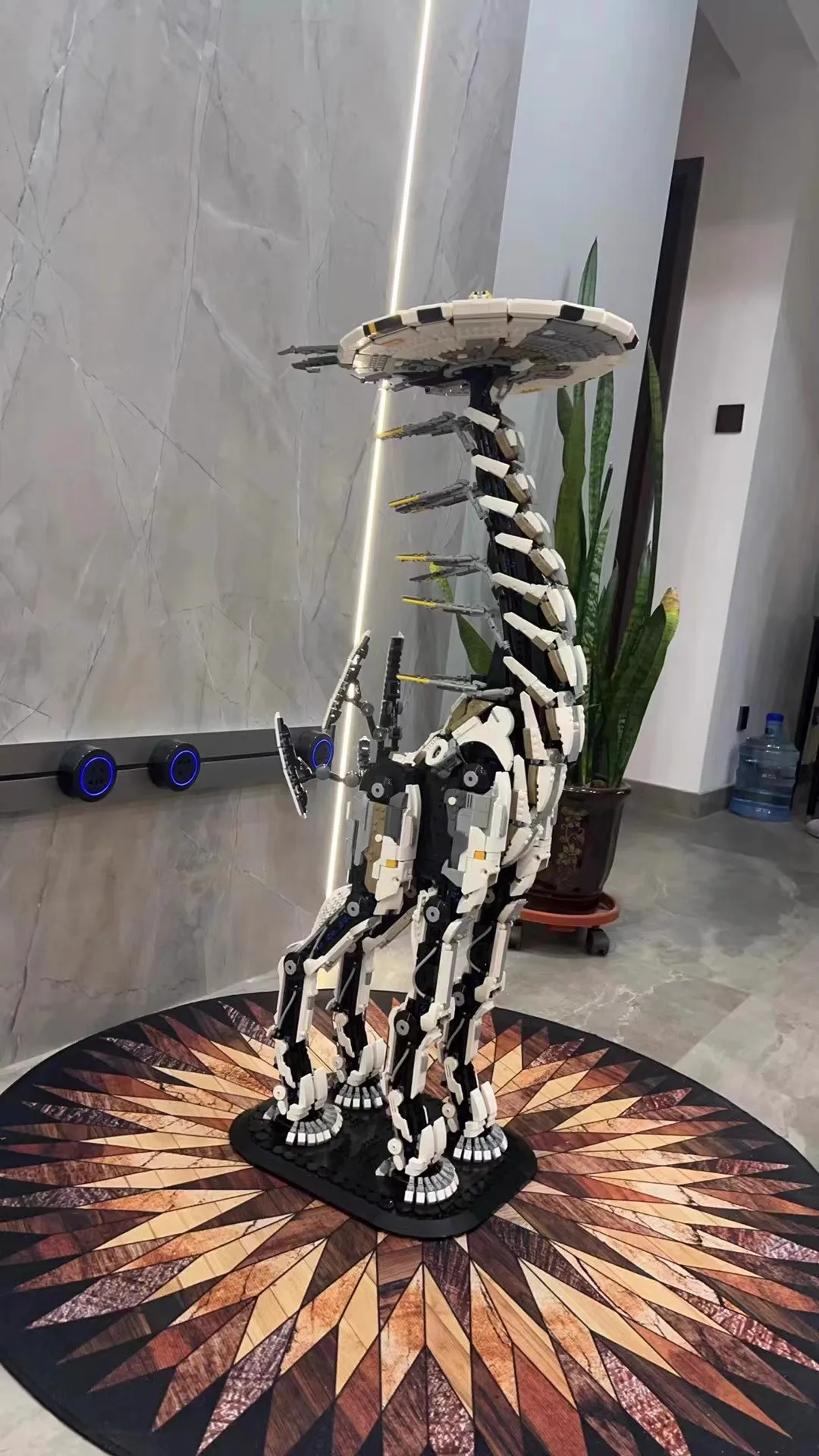 7400PCS MOC Horizon Zero Dawned Tallneck Bausteine Modell Riesige Version Giraffe Bausteine für Erwachsene Sammlung