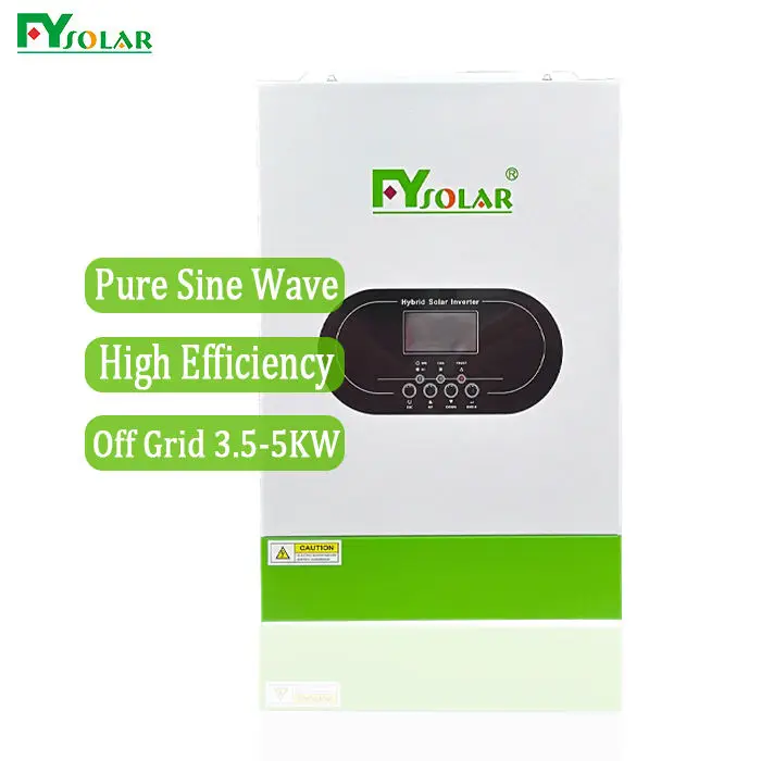 อินเวอร์เตอร์พลังงานแสงอาทิตย์แบบไฮบริด24V 48V 5KW 3KW อัจฉริยะอินเวอร์เตอร์พลังงานแสงอาทิตย์แบบไฮบริดพร้อมที่ชาร์จ