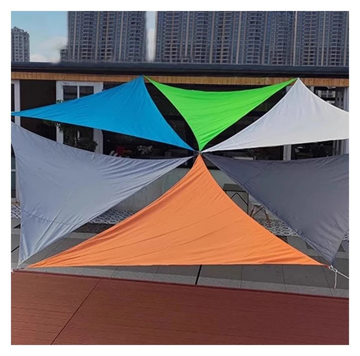 

Polyester Triangle Outdoor Sun Shade Sails Stylish Outdoor Sunshade Net