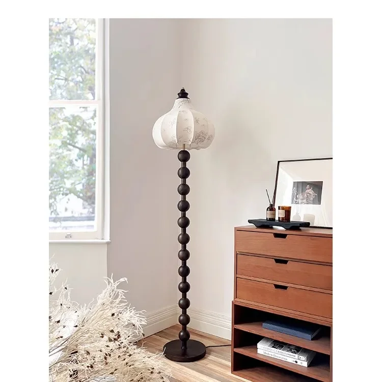 French Style Mid-Ancient Floor Lamp Living Room New Chinese Style Chinese Style Bedroom High-Grade Atmosphere American Retro