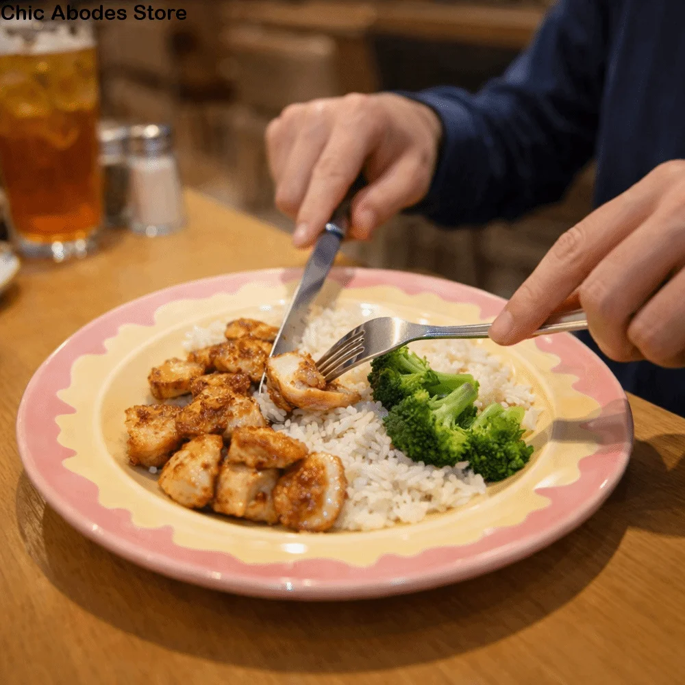 

Cream Colored Ceramic Yogurt Bowl Exquisite Ice Cream Shaped Dining Plate Salad Plate Ice Cream Bowl Breakfast Tableware