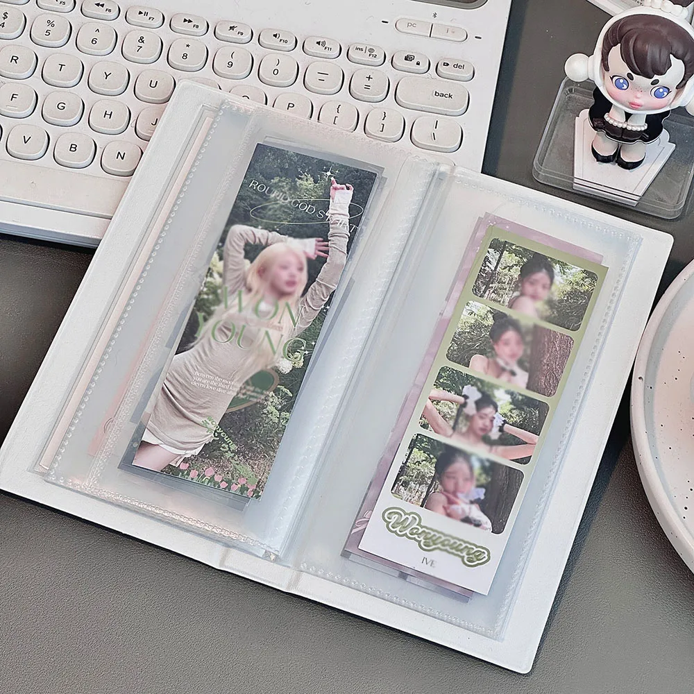 Sweet Cute Photo Album Hollow Cartoon Photocard Holder Book Binding Machine Kpop Photocard Holder Album