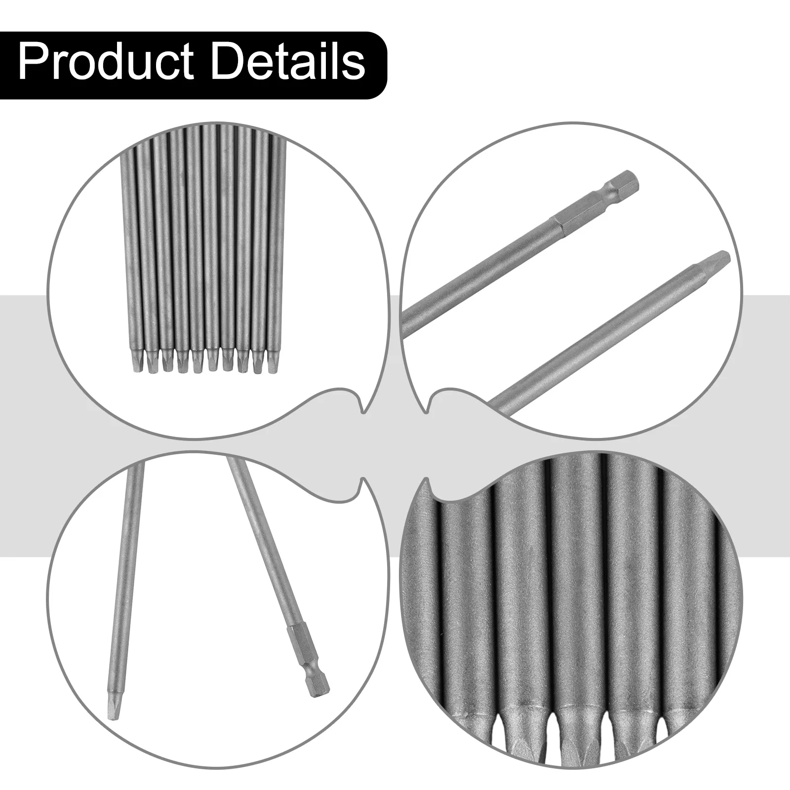 10 Pcs SQ2 Schraubendreher Bit Platz Schrauben Fahrer Bit Washer Kopf Bohrer Quadratischen Kopf 150mm S2 Legierung Stahl schraubendreher Bit