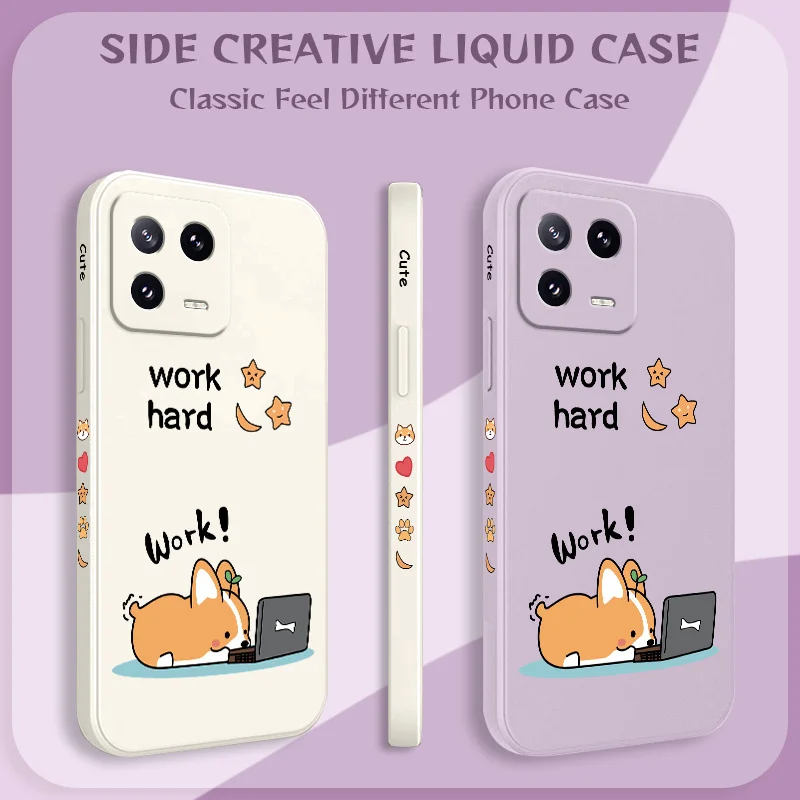 

Hard Working Corgi Phone Case For Xiaomi 17 15 15T 14 14T 13 13T 12 12X 12T 12S Mi 11 11T 10 10T Pro Max Lite Silicone Cover