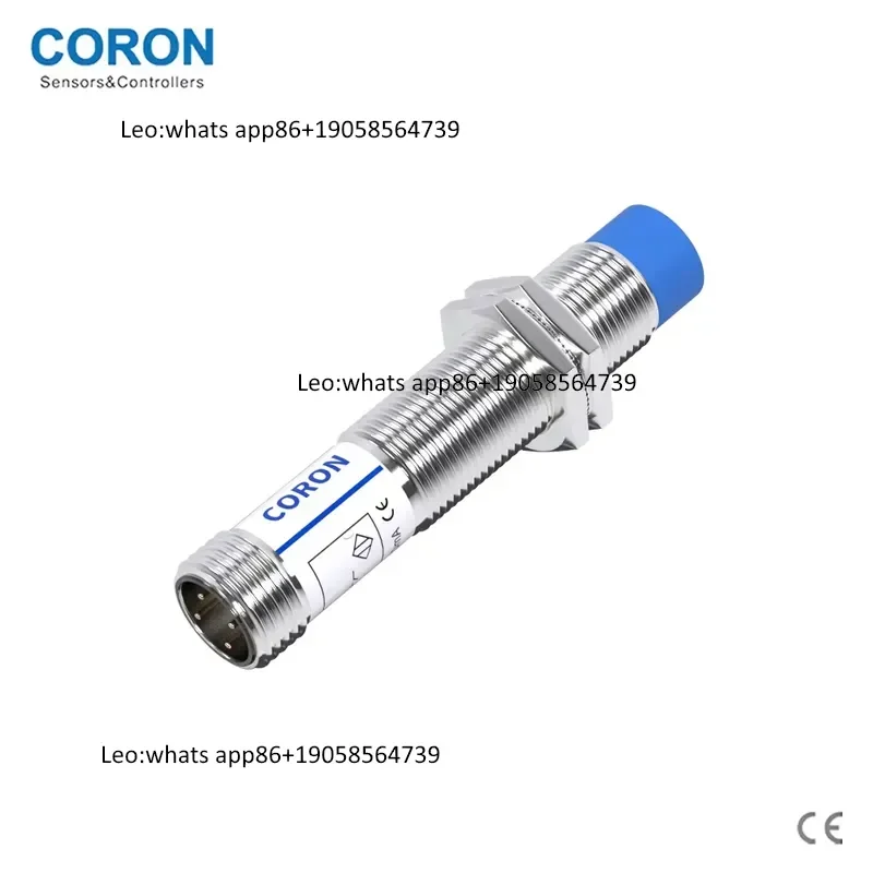 CORON Inductive Proximity Sensor CLJ-A12-4ANA-G M12 Unshielded Sensing Range 4mm NPN NO Output for Metal Detection Counting