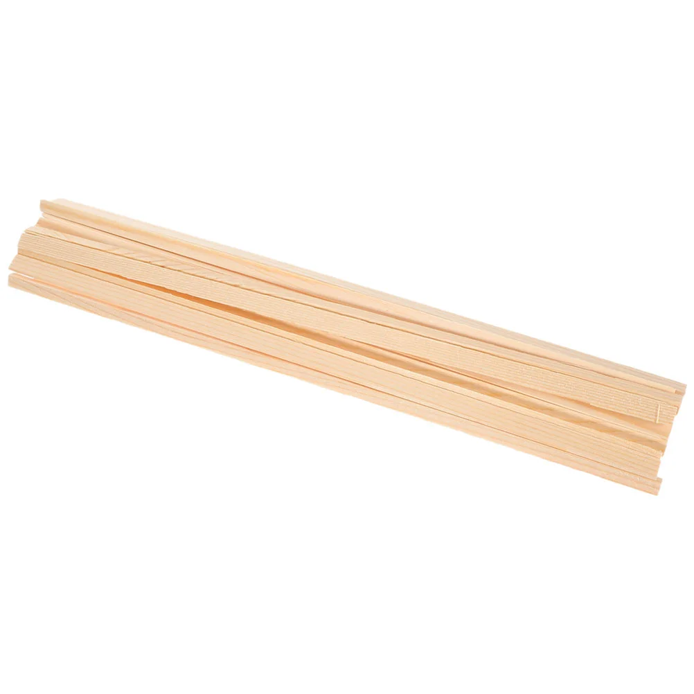 

10 Pcs Wood Strip Decoration Wooden Molding Trim for Window Fall Kitchen Model Screen