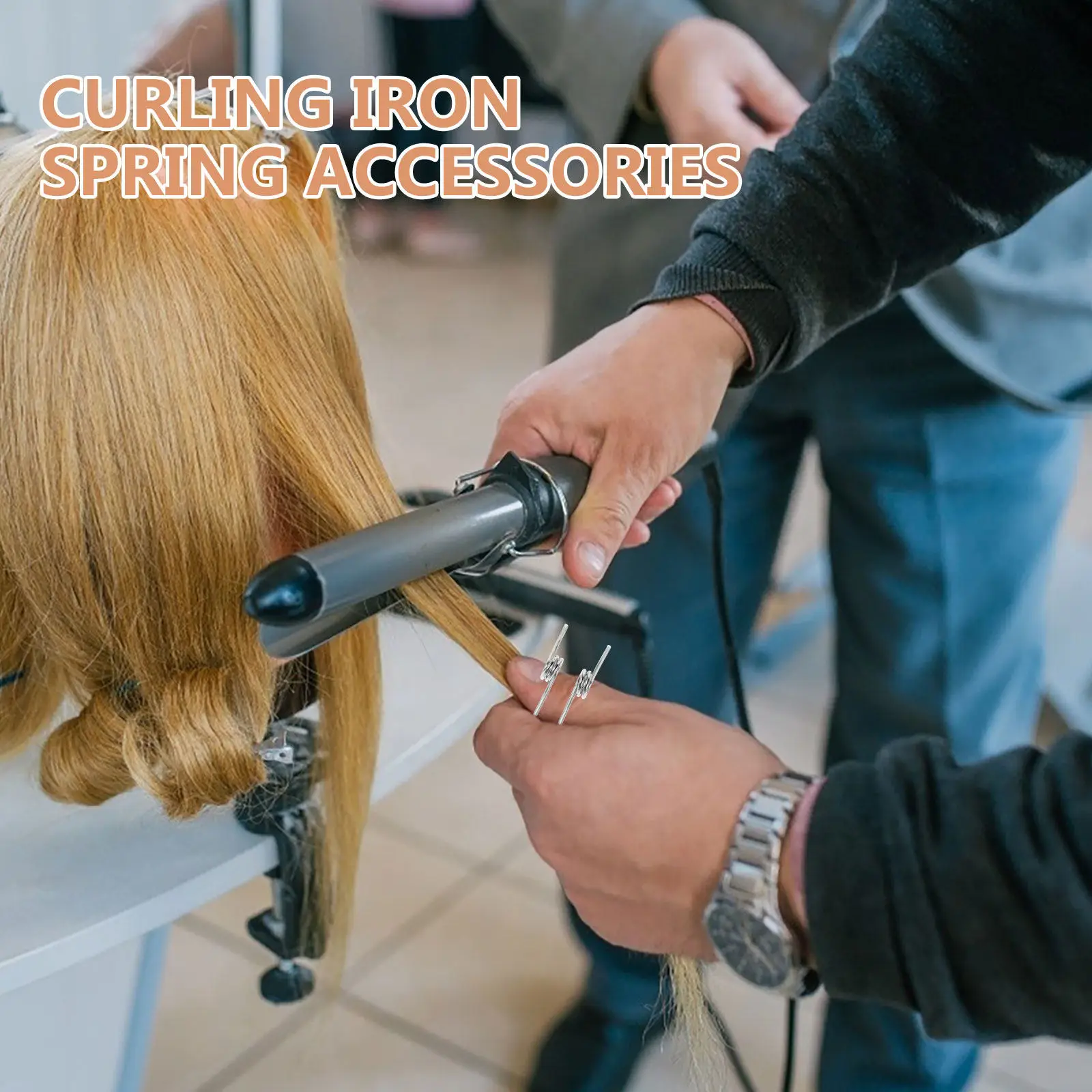 

10 шт. металлических пружин для плойки, сменные, прочные, для тяжелых нагрузок, термостойкие, запчасти для DIY-инструментов для завивки волос