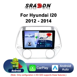 현대 I20 2012 2013 2014 안드로이드 카 라디오 자동차 멀티미디어 비디오 플레이어 GPS 내비게이션 Carplay 터치 스크린 자동 스테레오