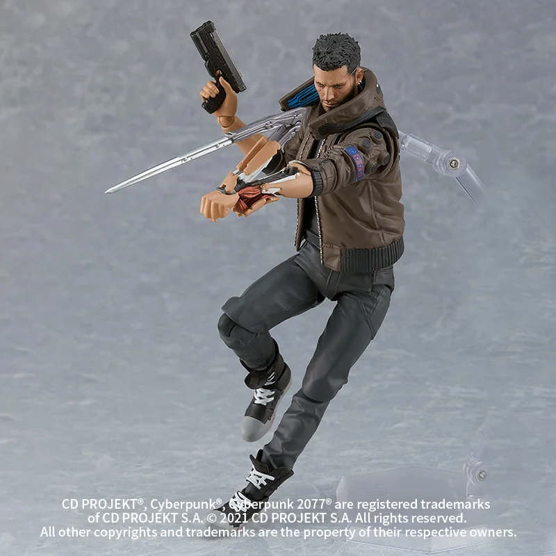 In Stock Figma 523 Cyberpunk 2077 Male Lead Grass Shaved Blade 6-Inch 1/12 Movable Doll Figurine Birthday Gift For Friends