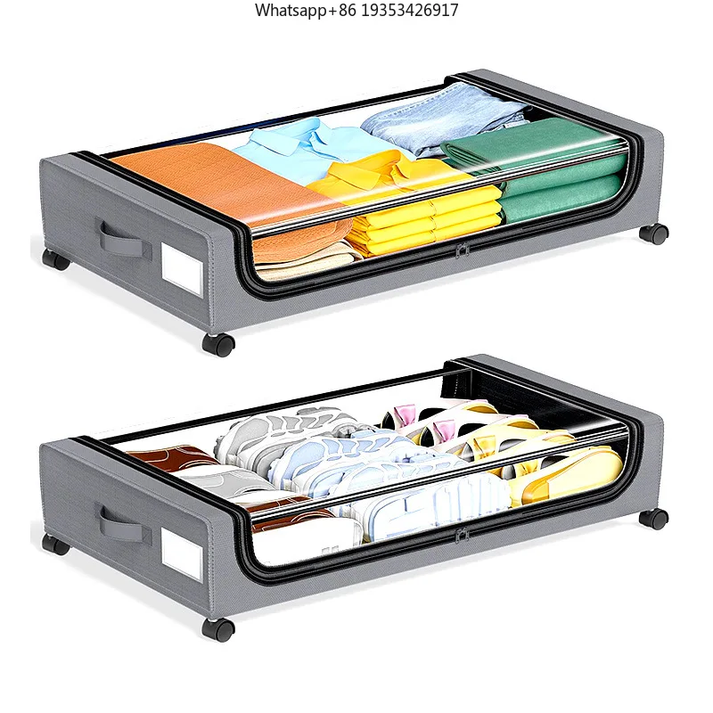 New hot-selling products with wheels, bed bottom storage box, household under the bed, suitable for sorting clothes, books