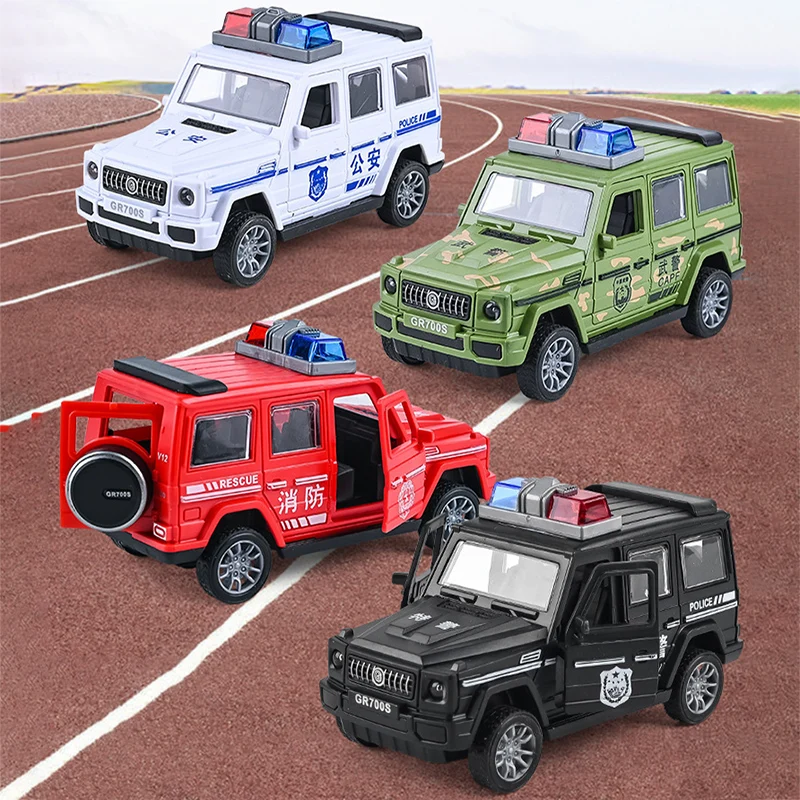 

Inertia Pull Back Car Toys Simulation Off-road Vehicle Police Car Models Kids Learning Toys Boy Toys Children Collection Gifts