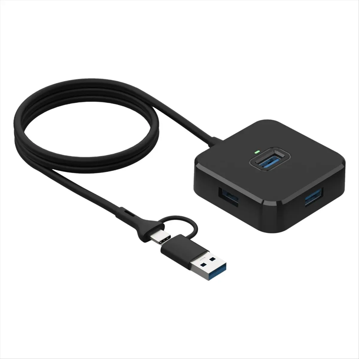 A46U 4-in-1 USB Splitter HUB USB 3.0 Hub Laptop One Drag Four Expansion U Disk Multi-Interface Extension Dock Splitter