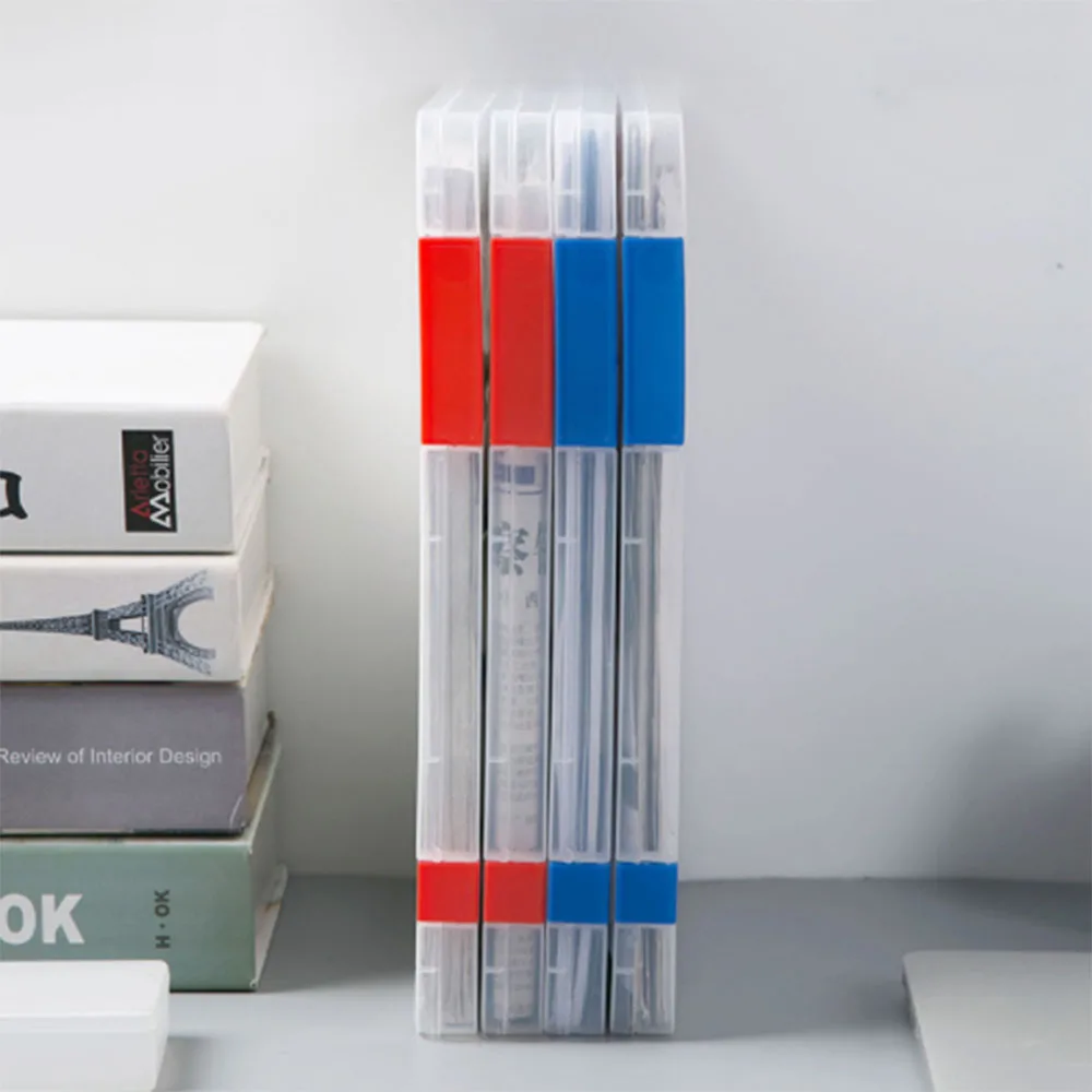 Portable A4 Transparent Storage Box Plastic Document Paper Filling Case File Waterproof Organizer Office Supplies