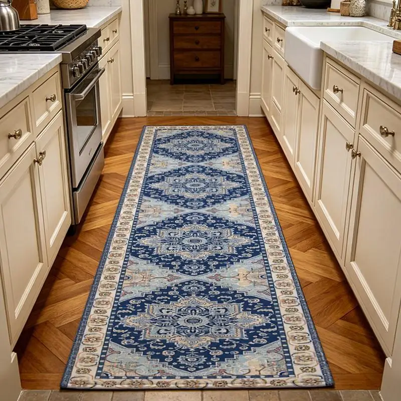 1Pc Oriental Traditional Woven Rug, Soft Comfortable All Season Light Easy Maintain, Home Decor, Living Room, Bedroom, Dining Room, Autumn Winter