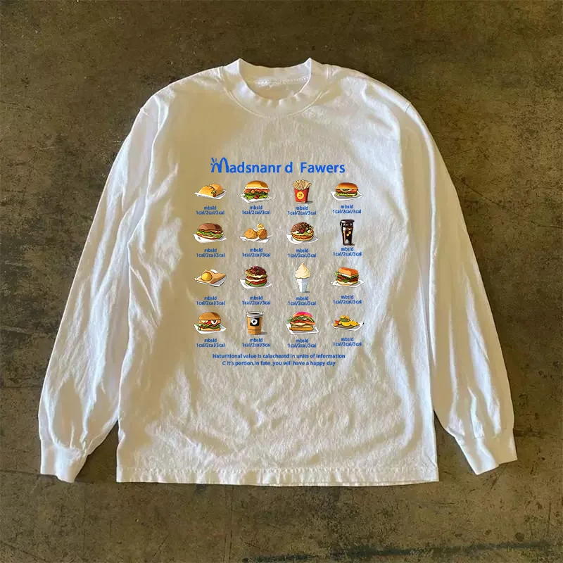 Long Sleeve 310 Pure Cotton Men's T-Shirt Upward Hero Non-Light American Style Couple's T-Shirt Youth Loose Fit Printed Tee