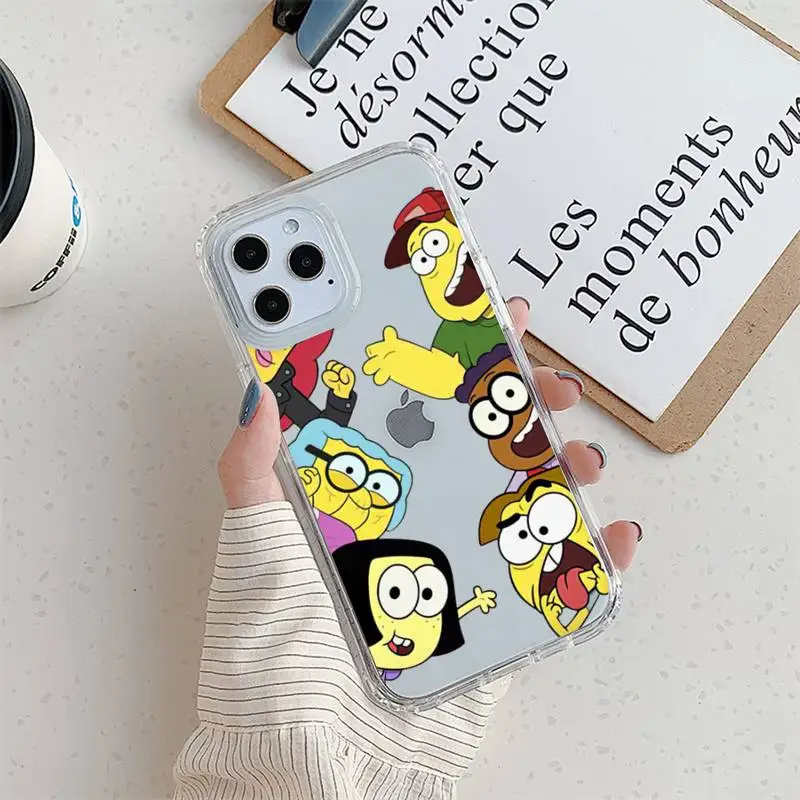 Cartoon Big City Greens Phone Case For iPhone 11 12 Mini 13 14 Pro XS Max X 8 7 6s Plus 5 SE XR Transparent Shell