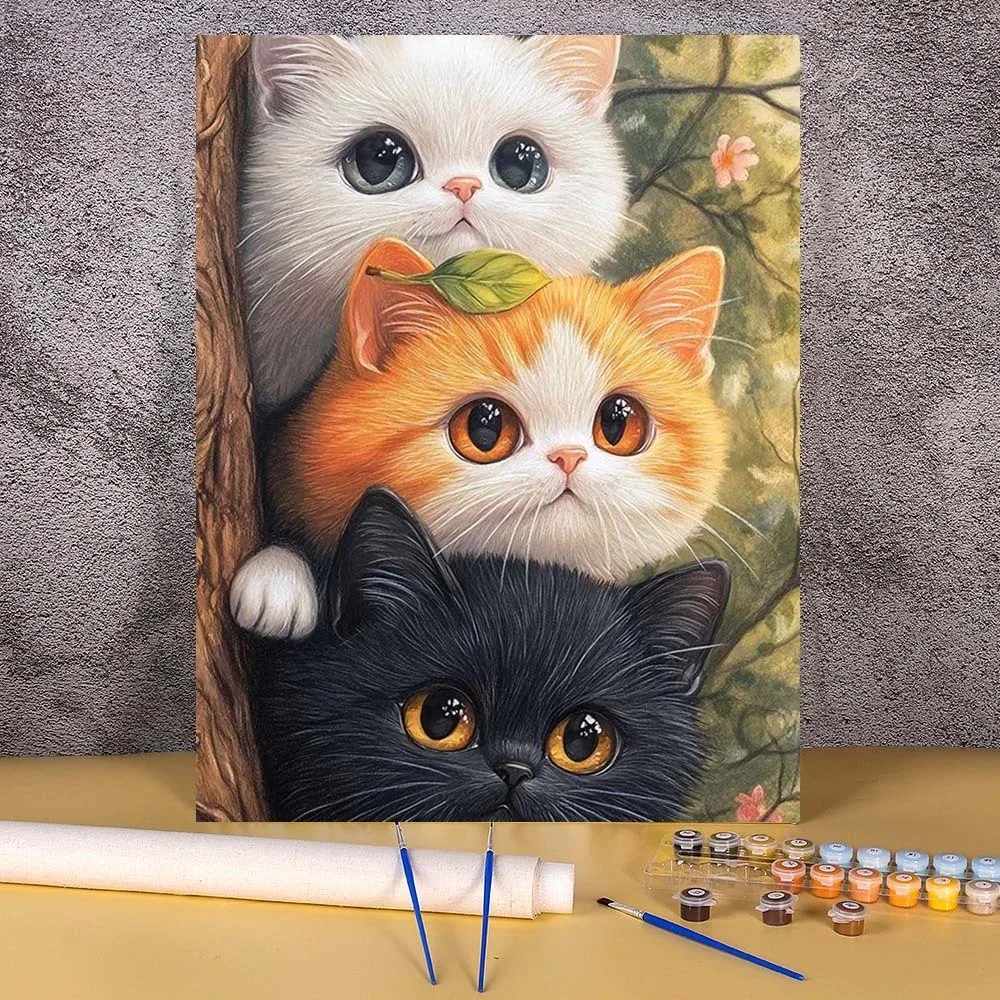 Cartoon Cat Diy Oil…