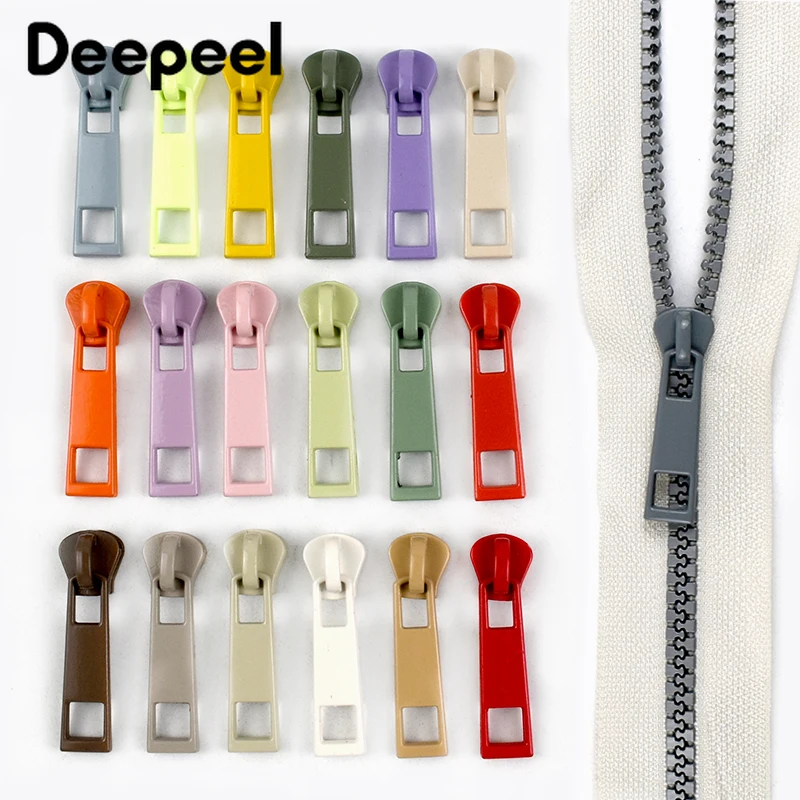 

20Pcs 5# Metal Zipper Puller for Resin Zippers Backpack Replace Zip Clothes Jacket Closure Zips Repair Kits Sewing Accessories