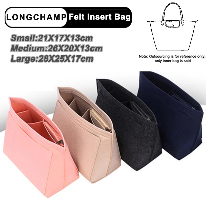 Make up Organizer Felt Insert Bag for Women Handbag Travel Inner Purse Portable Cosmetic Bags fit Various Brand Bags