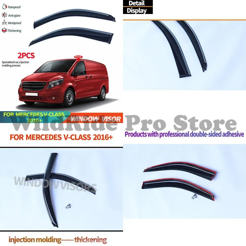 

1 set For Mercedes V Class W447 2016+ Window Visor Rain Deflector