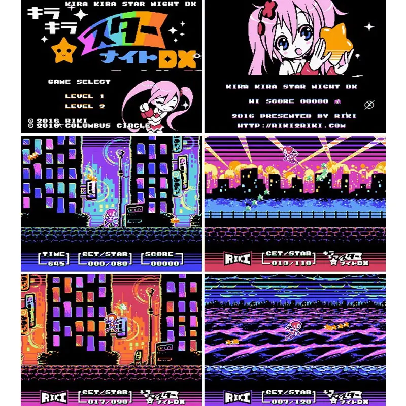 Airkila-star-night-cartucho de juego DX de 8 bits para consola de juegos de TV de 60 Pines, versión japonesa
