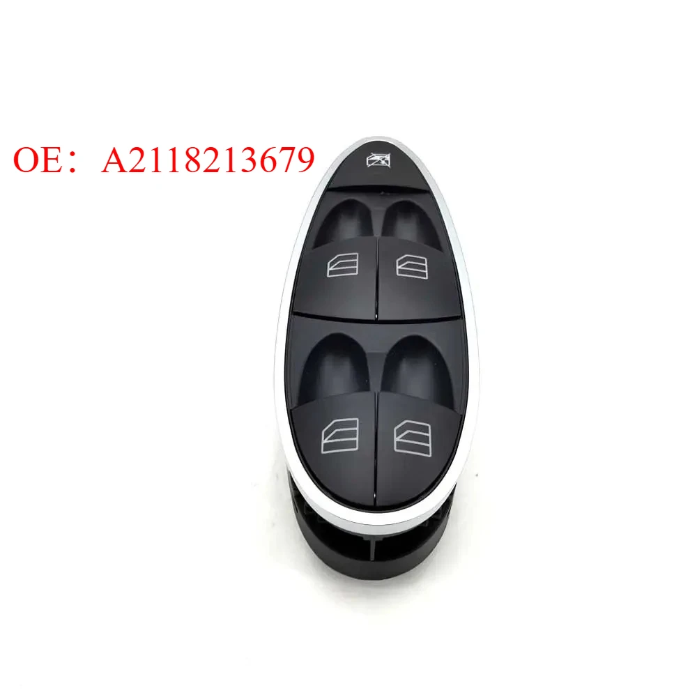 

For Mercedes Benz W211 E280 E320 E500 E63AMG CL CLS 2118213679 Car Electric Power Master Window Switch with Chrome A2118213679
