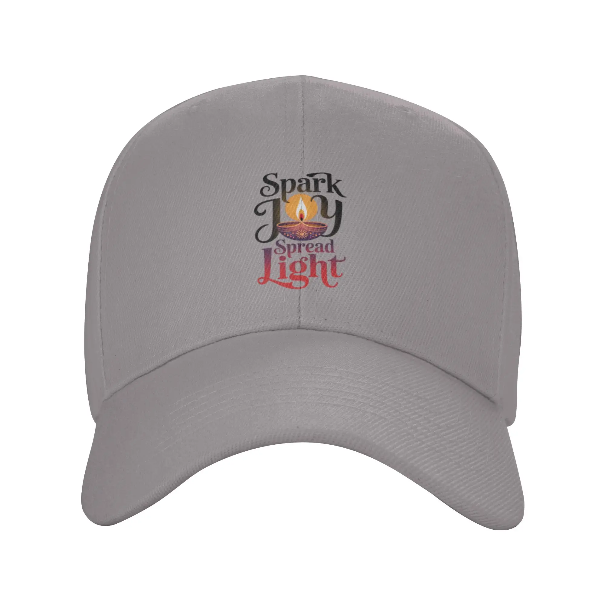 Hot Sale Spark Joy Spread Light   Elegant Diwali Diya Design Baseball Cap  Snapback Visor Hat  Lake Trip Visor Hat