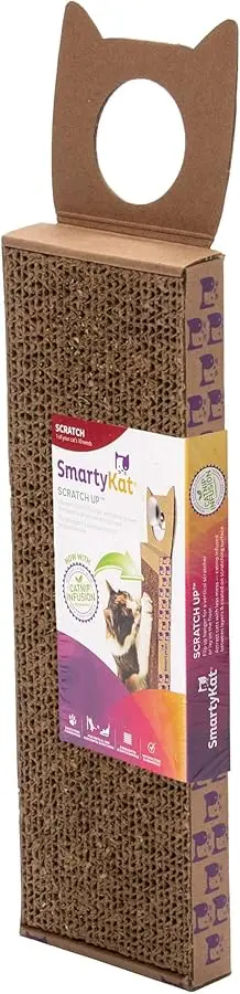 

SmartyKat Scratch Up Corrugated Hanging Cat Scratcher, Catnip Infusion Technology - Brown, Single Wide