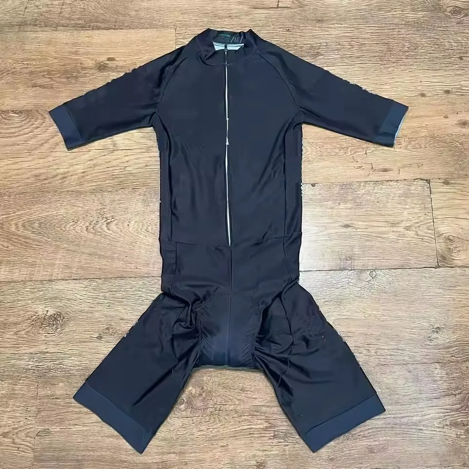 LASER CUT Skinsuit PURE WHITE/BLACK  Bodysuit SHORT Cycling Jersey Bike Clothing Maillot Ropa Ciclismo
