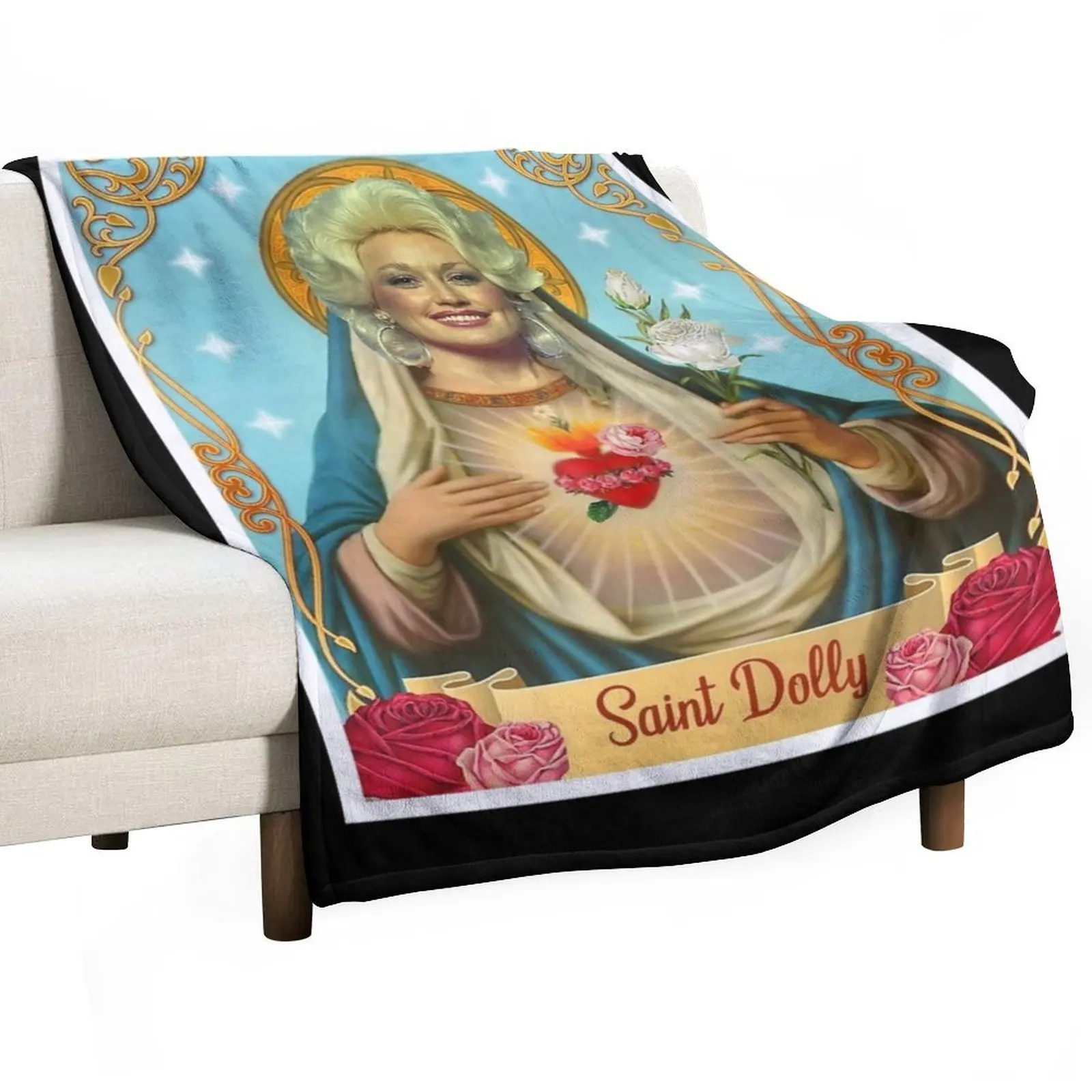 

saint dolly parton Throw Blanket christmas decoration Thermal Furry Cute Plaid Blankets