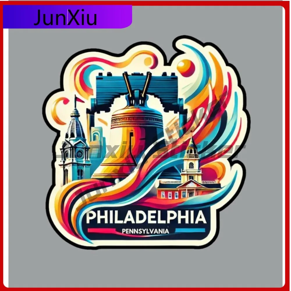 

Philadelphia Philly Pennsylvania Travel Exterior Sticker Mountain Camper Decals For Motorcycles Fridge Or Laptop New Car Sticke