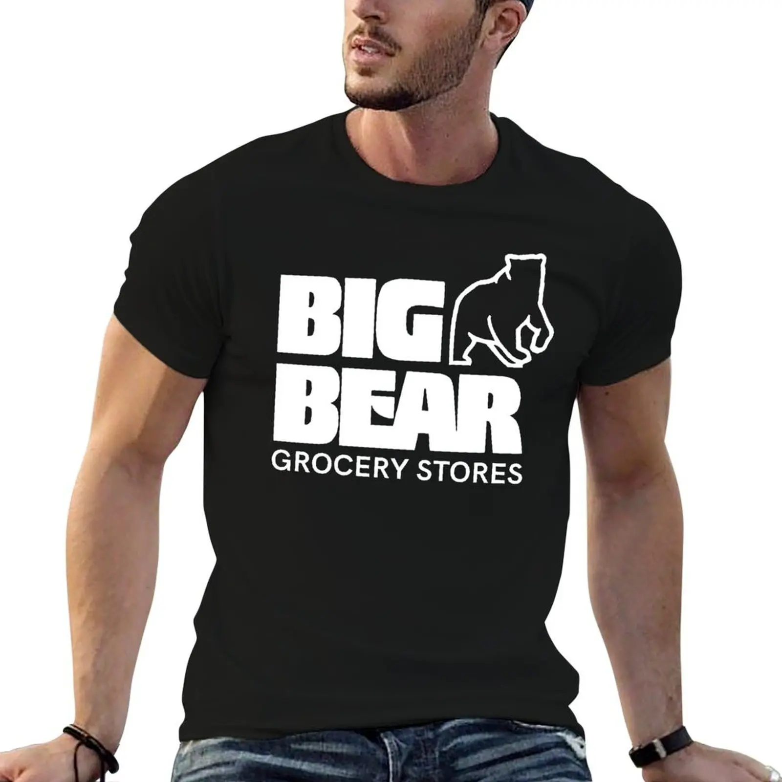 

Big Bear Stores T-Shirt man t shirts for men casual black cotton t-shirt plain for man package T-Shirt