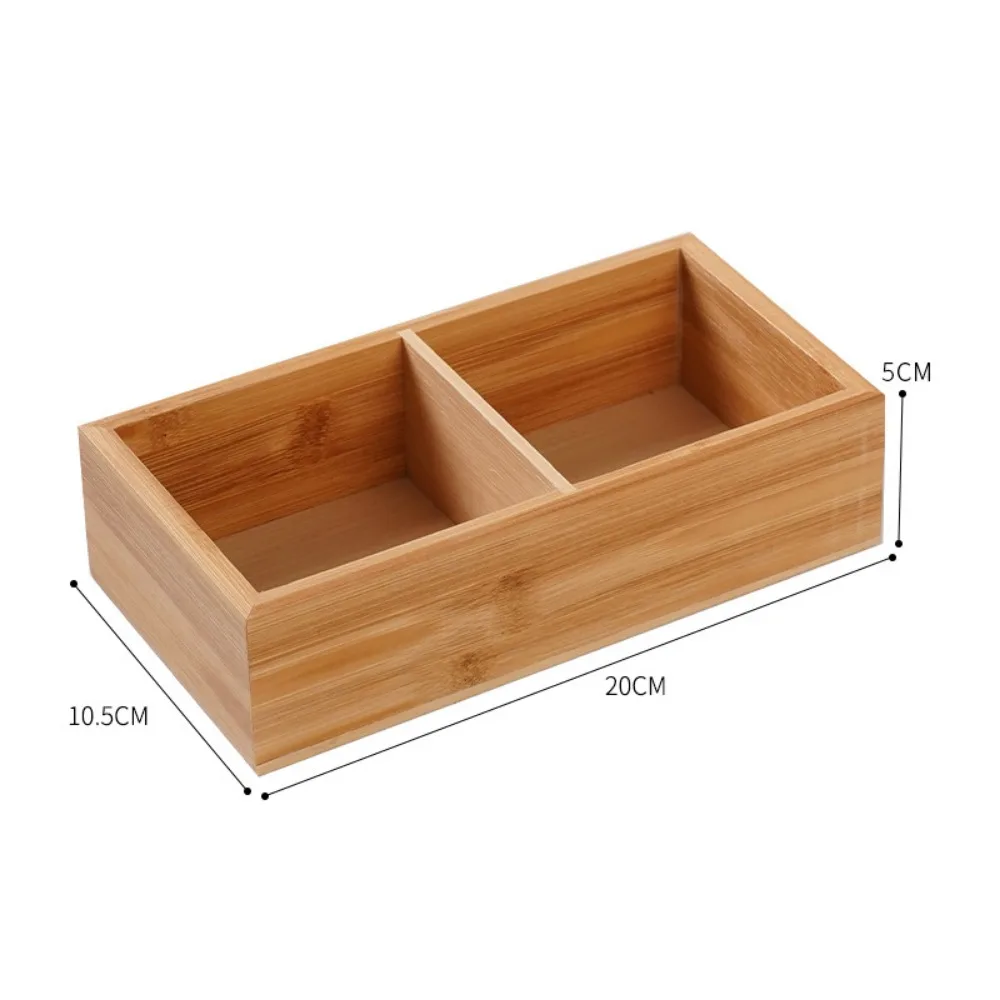 Plateau multifonctionnel pour plantes succulentes, organiseur de bureau en bois à plusieurs compartiments, boîte de rangement cosmétique à tiroirs divisés