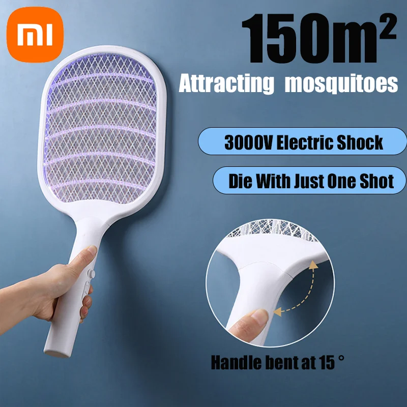 

Xiaomi Многофункциональная лампа для уничтожения комаров 2-в-1, угловая выдвижная мухобойка для комаров, USB перезаряжаемая мухобойка для комаров