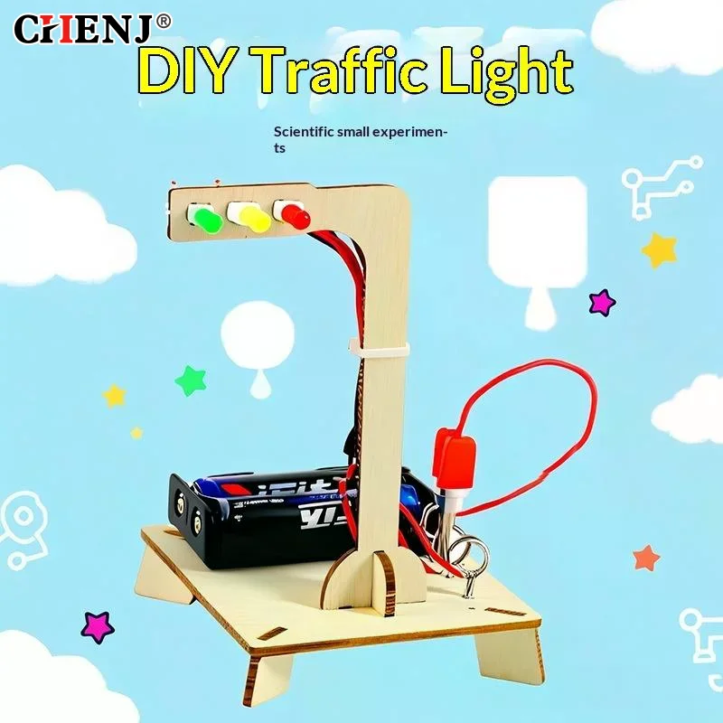Traffic Light DIY Kit Student Science Experiment Toy Creative Handmade Assembly For School Education Home Learning Supplies