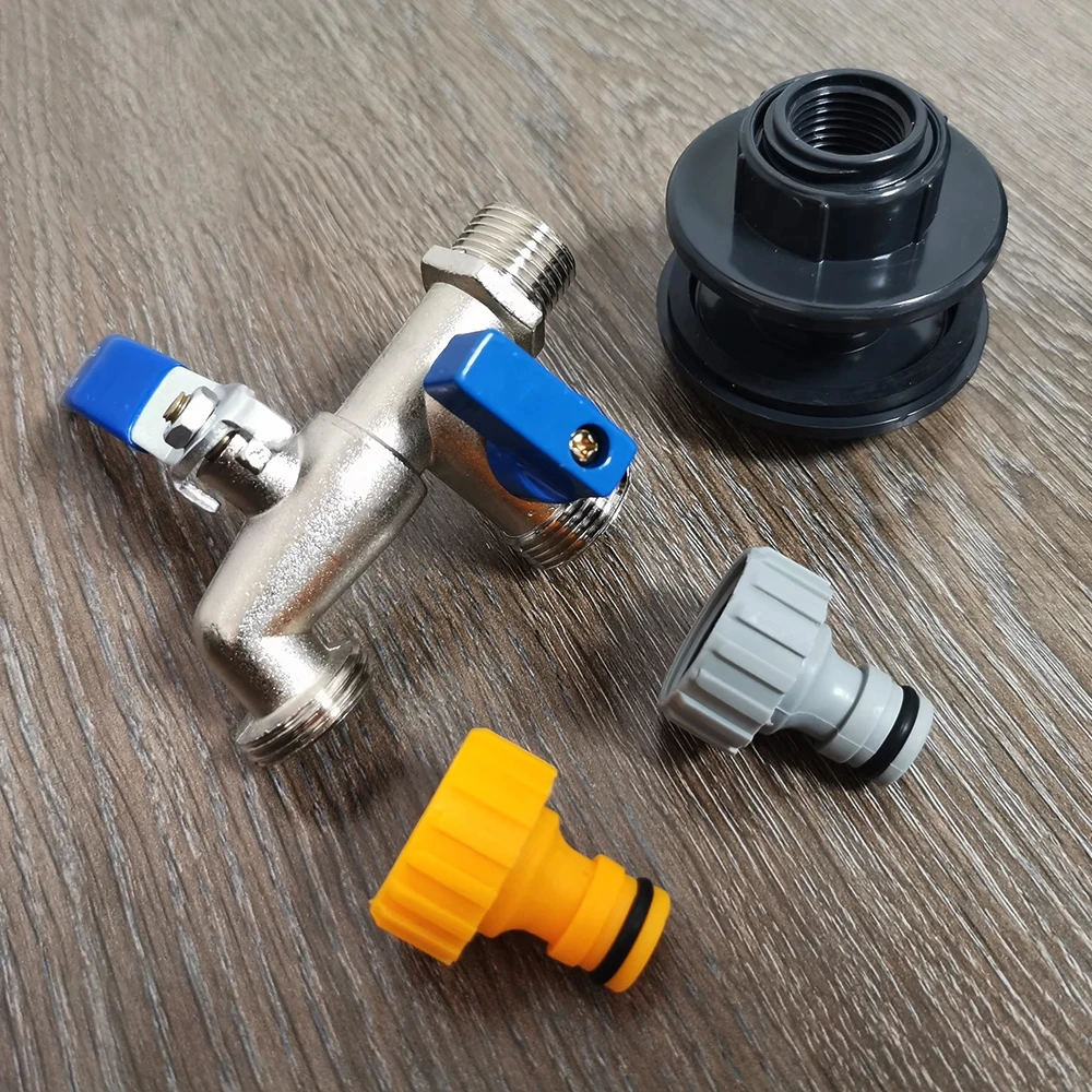 

1 шт. 1/2 ''двойной ниппель для орошения сада, соединительный кран для водопроводной трубы для выхода резервуара для воды ﻿