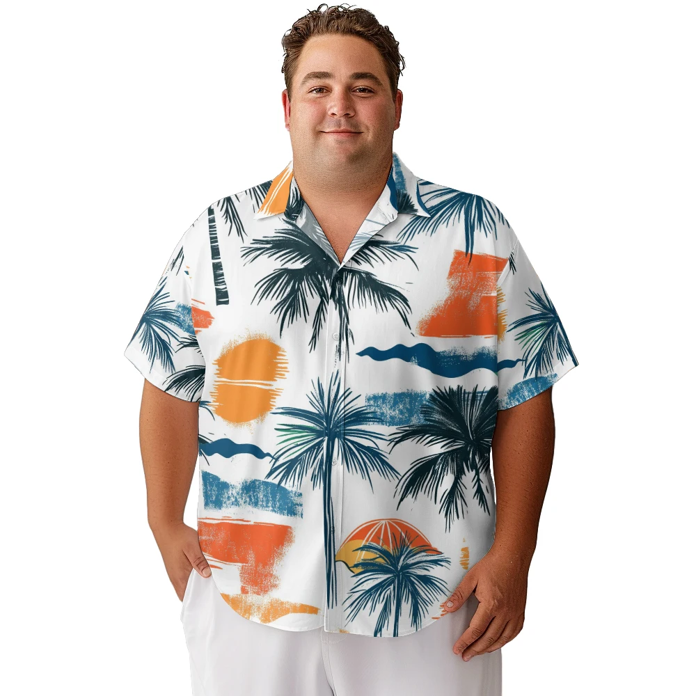 

Summer Hawaiian Shirt Men Fashion Beach Shirt Streetwear Stylish Short Sleeve Male Clothes Party Luxury Shirts Holiday Tops