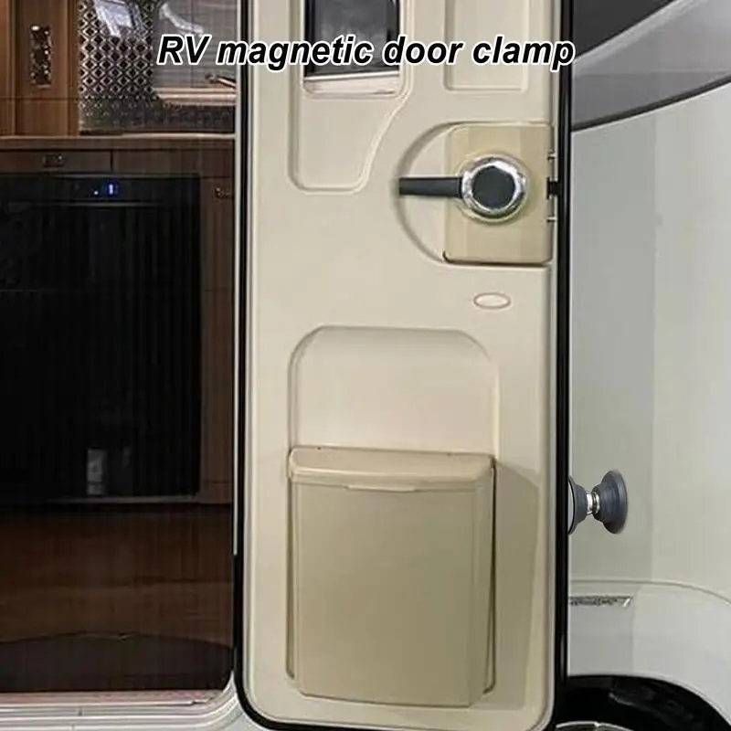 2Pcs RV Door Holder Stainless Steel Door Stopper With Strong Magnetic RV Door Catch Accessories For Caravan Motorhome Boat Door