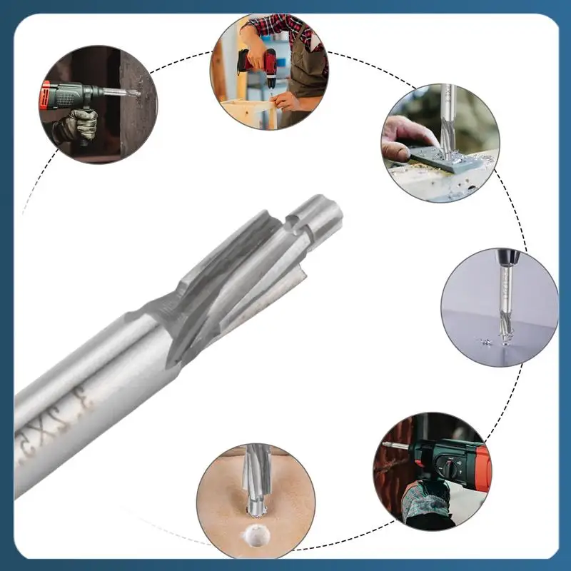 

AB02 5Pcs HSS Counterbore End Mill M3-M8 Pilot Slotting Tool Milling Cutter Countersink End Mills