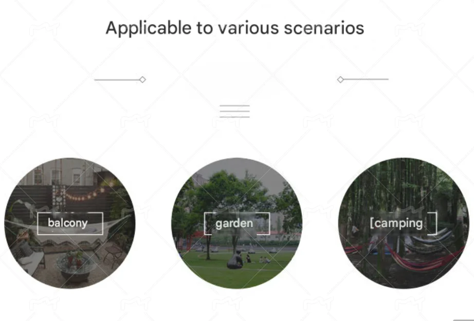 أرجوحة تخييم مع ناموسية، سعة وزن 550 رطل، أرجوحة محمولة ومدمجة تتضمن حلقة تسلق وحقيبة تخزين، راحة