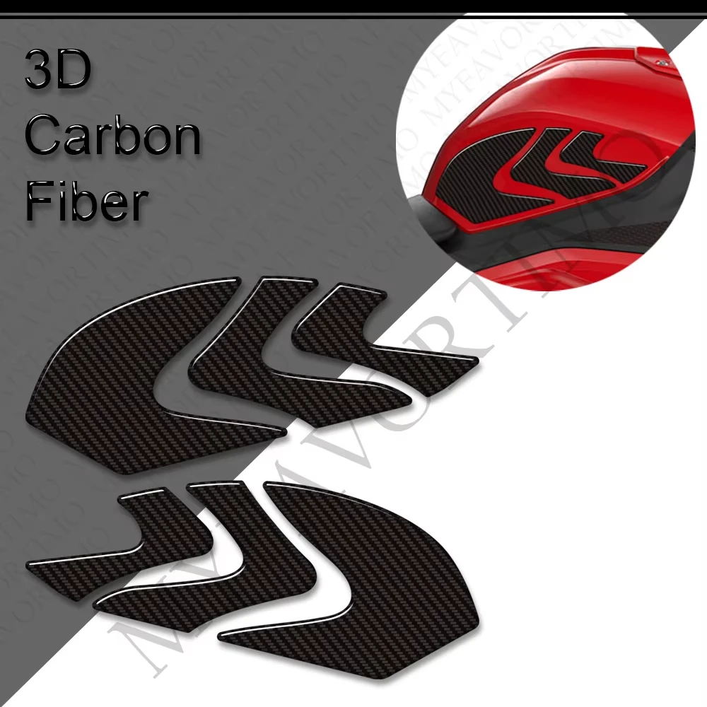 Motorcycle Tank Pad Grips Fuel Knee Stickers Decals Protector Carbon Fiber For S1000RR S1000R S1000 R RR S 1000 M1000 M1000RR