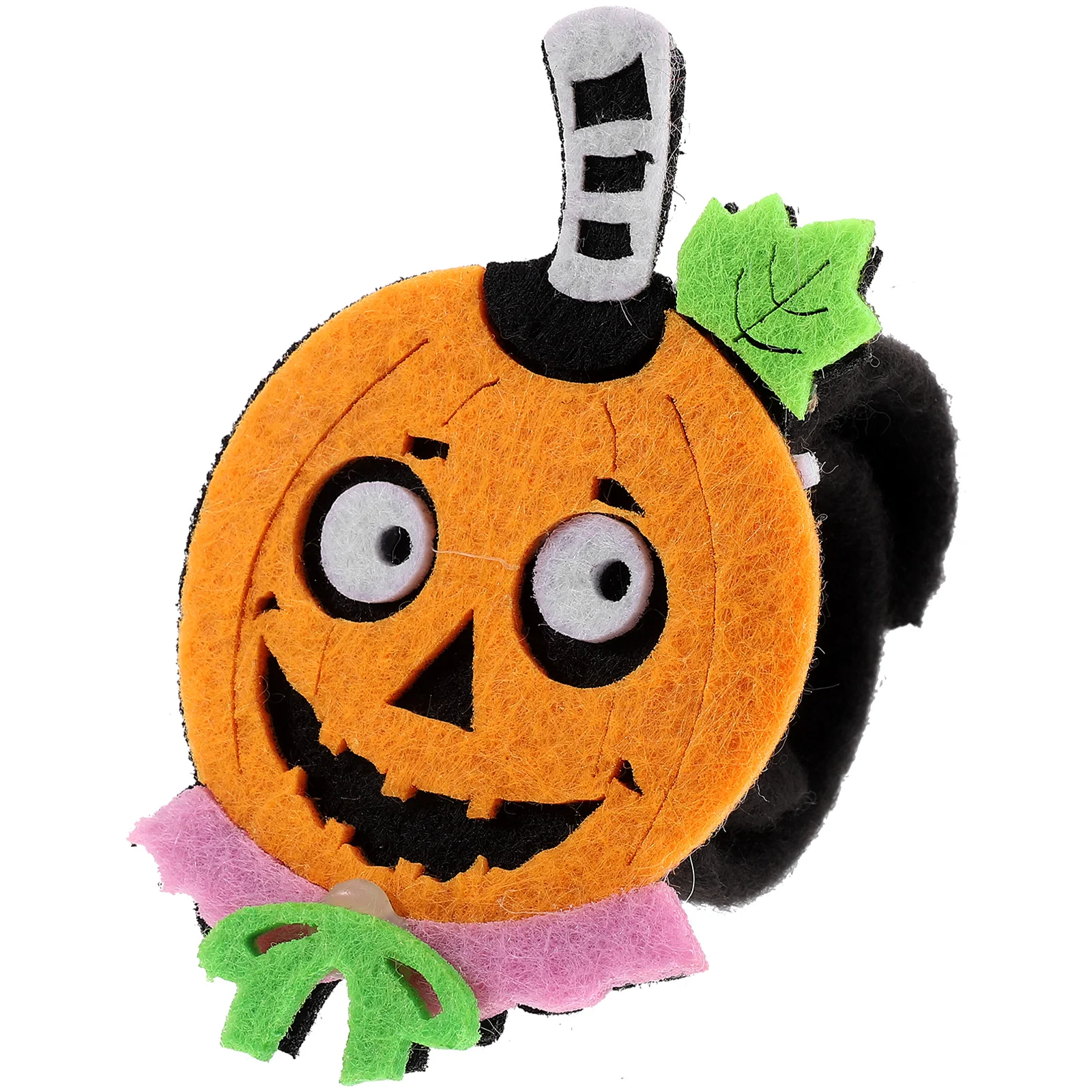 

Pumpkin Pop Ring Halloween Slap Bracelets Cartoon Wristbands Toy Non-woven Fabric Supplies Kids Child