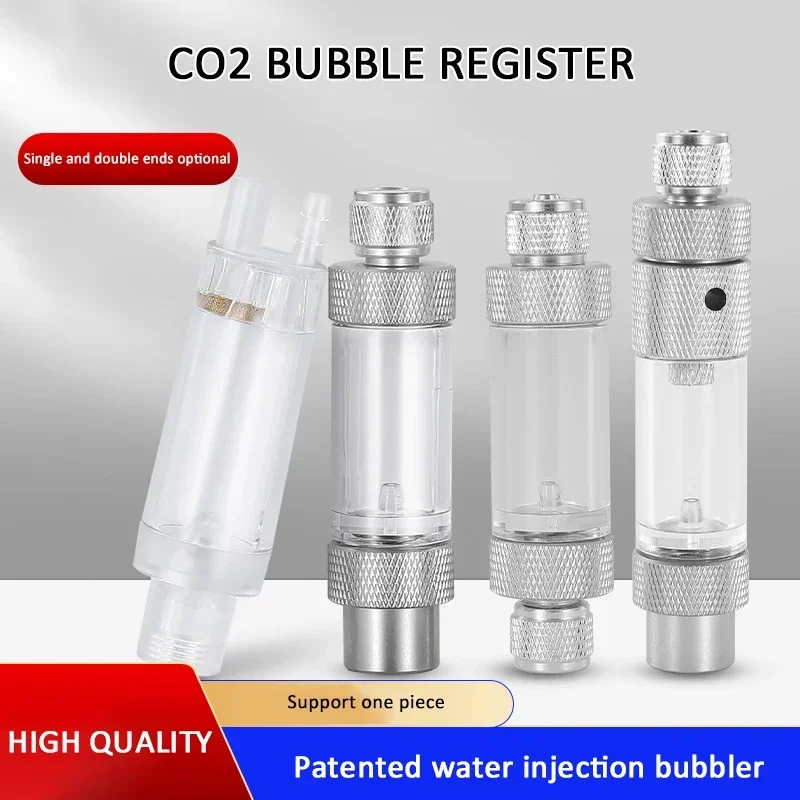 CO2 Metal Check Bubble Meter with Fine-tuning Solenoid Valve and Pressure Reducing Valve DIY Fish Tank Aquarium Bubble Meter