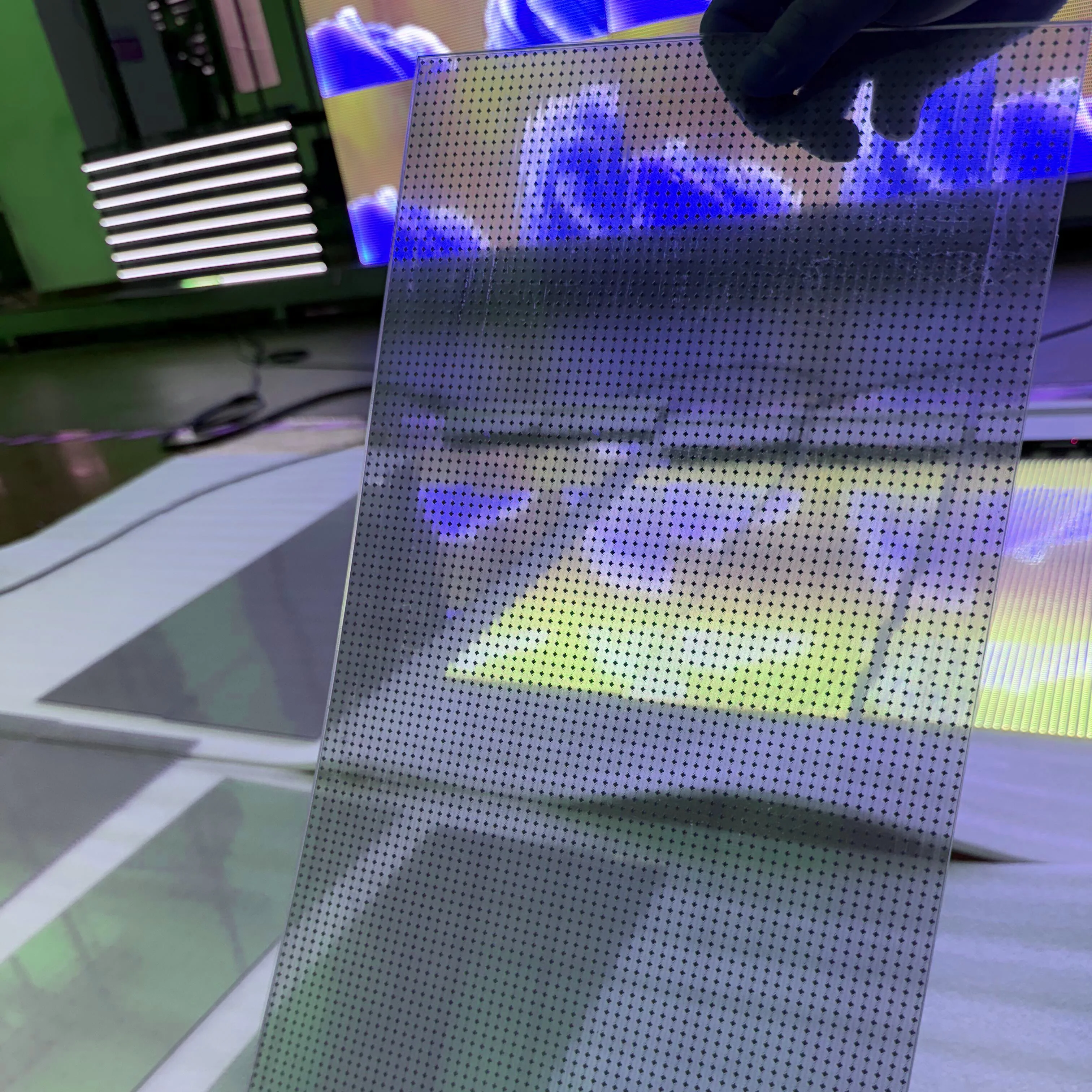 Customizable Outdoor Waterproof Led Advertisement Transparent Crystal Display Crystal Film for Mall Advertising Video Wall