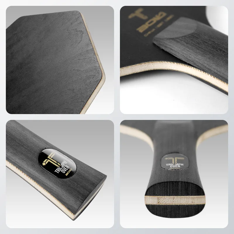 Hexagonal Table Tennis Blade 5ply Pure Wood Increase The Thickness