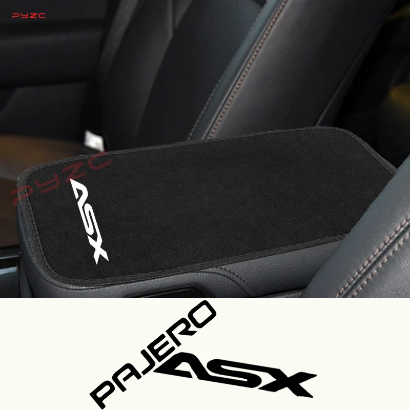 Авто Armsteun Box, коврик для центральной консоли, крышка Beschermer для Mitsubishi Pajero V97 V90 V80 1, 2, 3 4 5 ASX, автоаксессуары